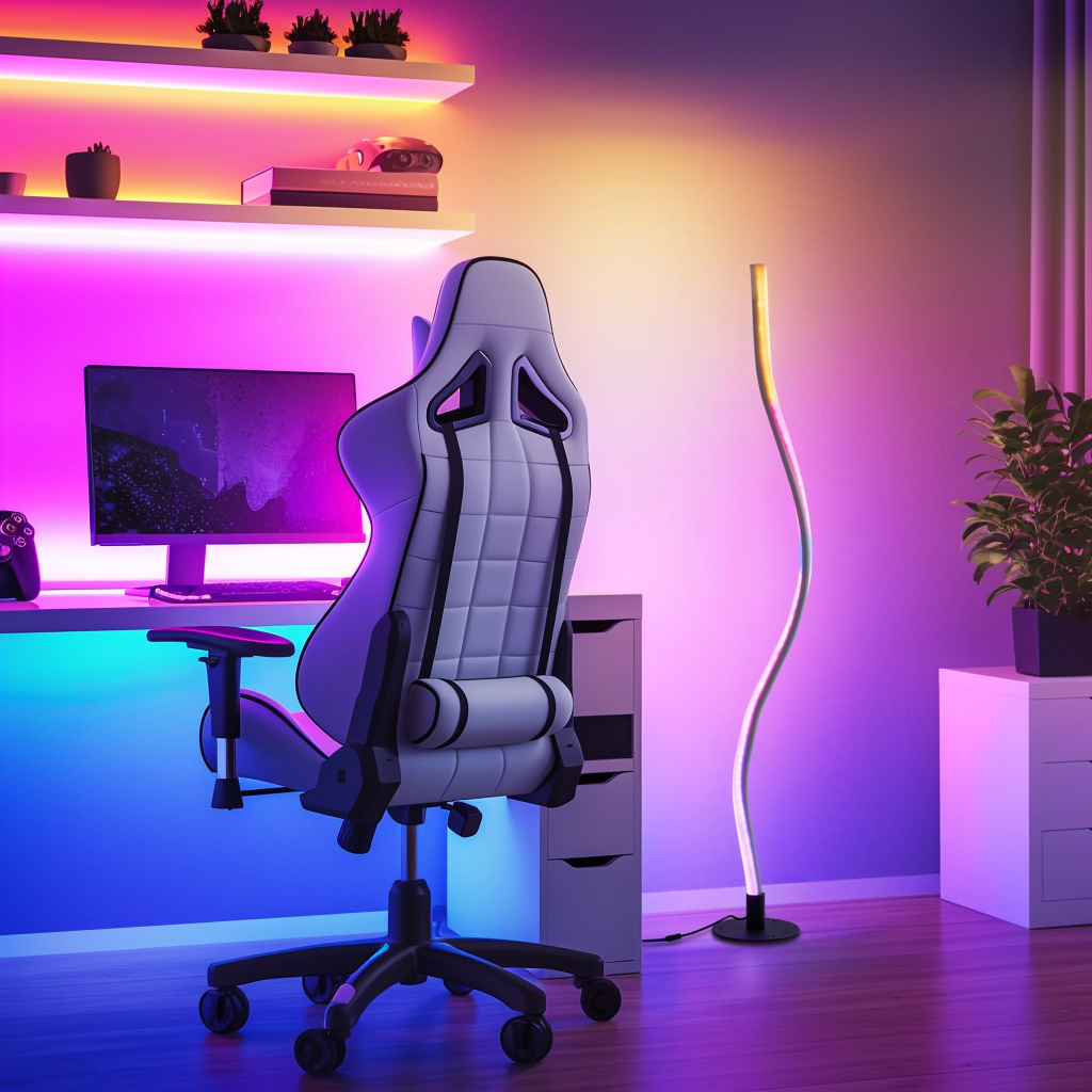 RGBW Bendable & Flexible Minimalist Floor Lamp-3